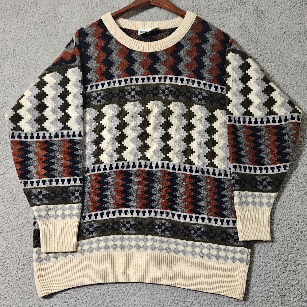 Manawatu 100% Wool Crew Neck Pullover Sweater Mens Medium Made in New‎ Zealand